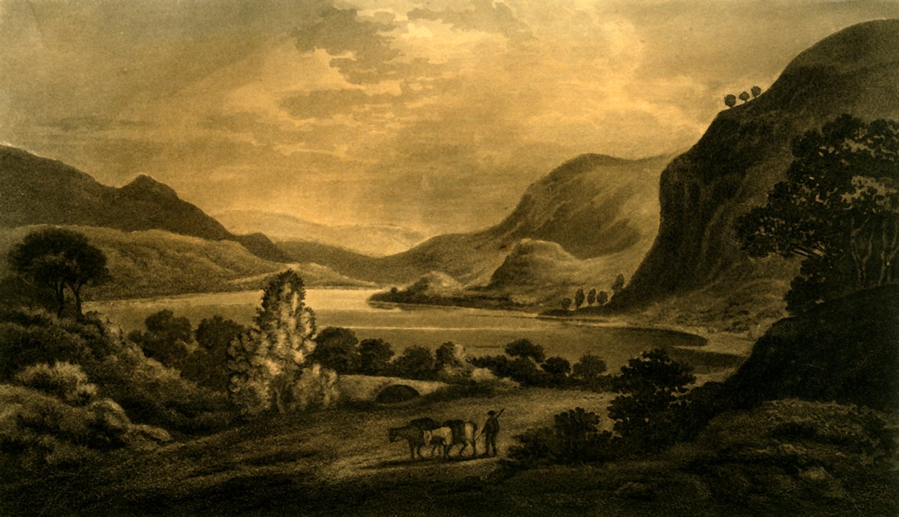 Loch Lubnaig, West End, 1802. de Unbekannt