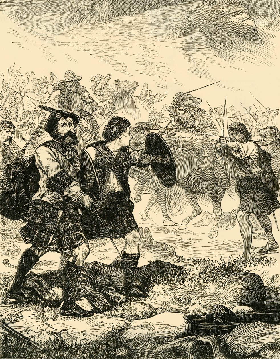 Lochiel em Killiecrankie, 1881. de Unbekannt