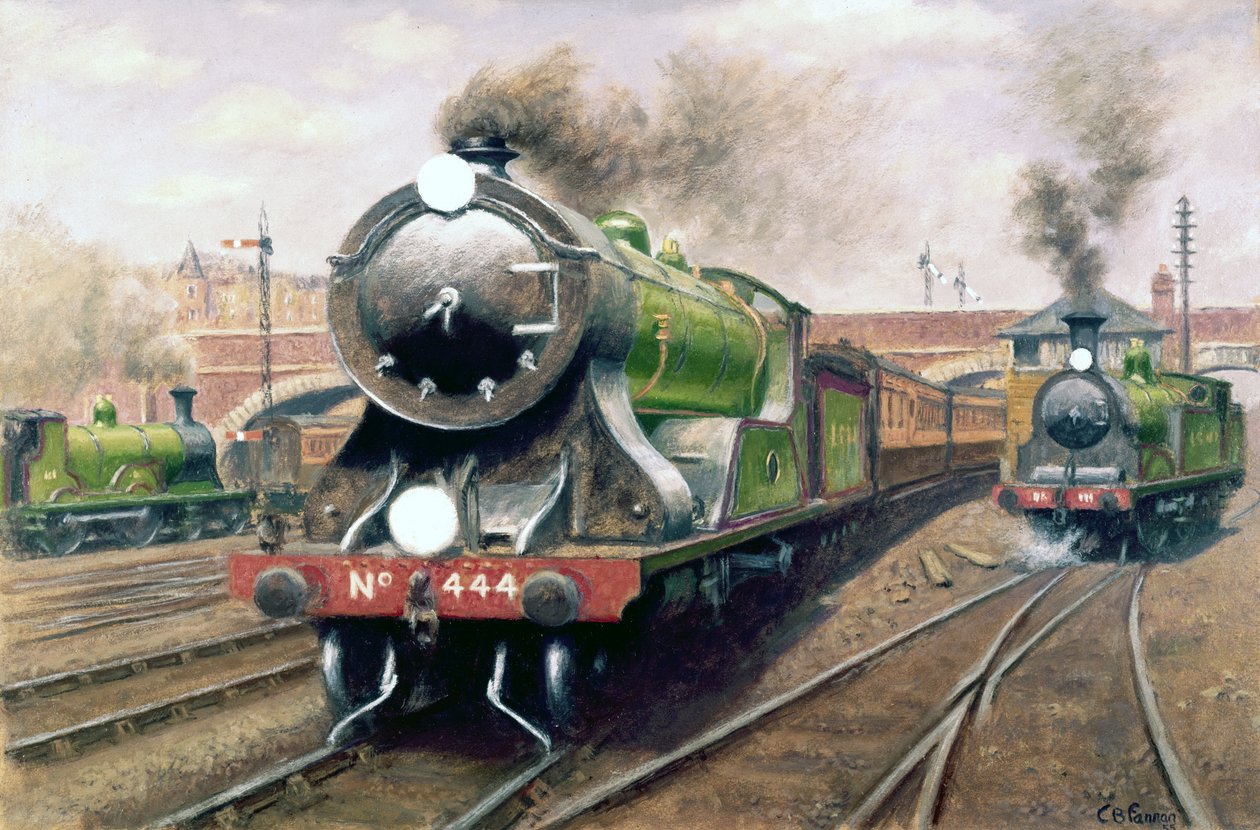 Locomotiva no 444, London & South Western Railway Express de Unbekannt