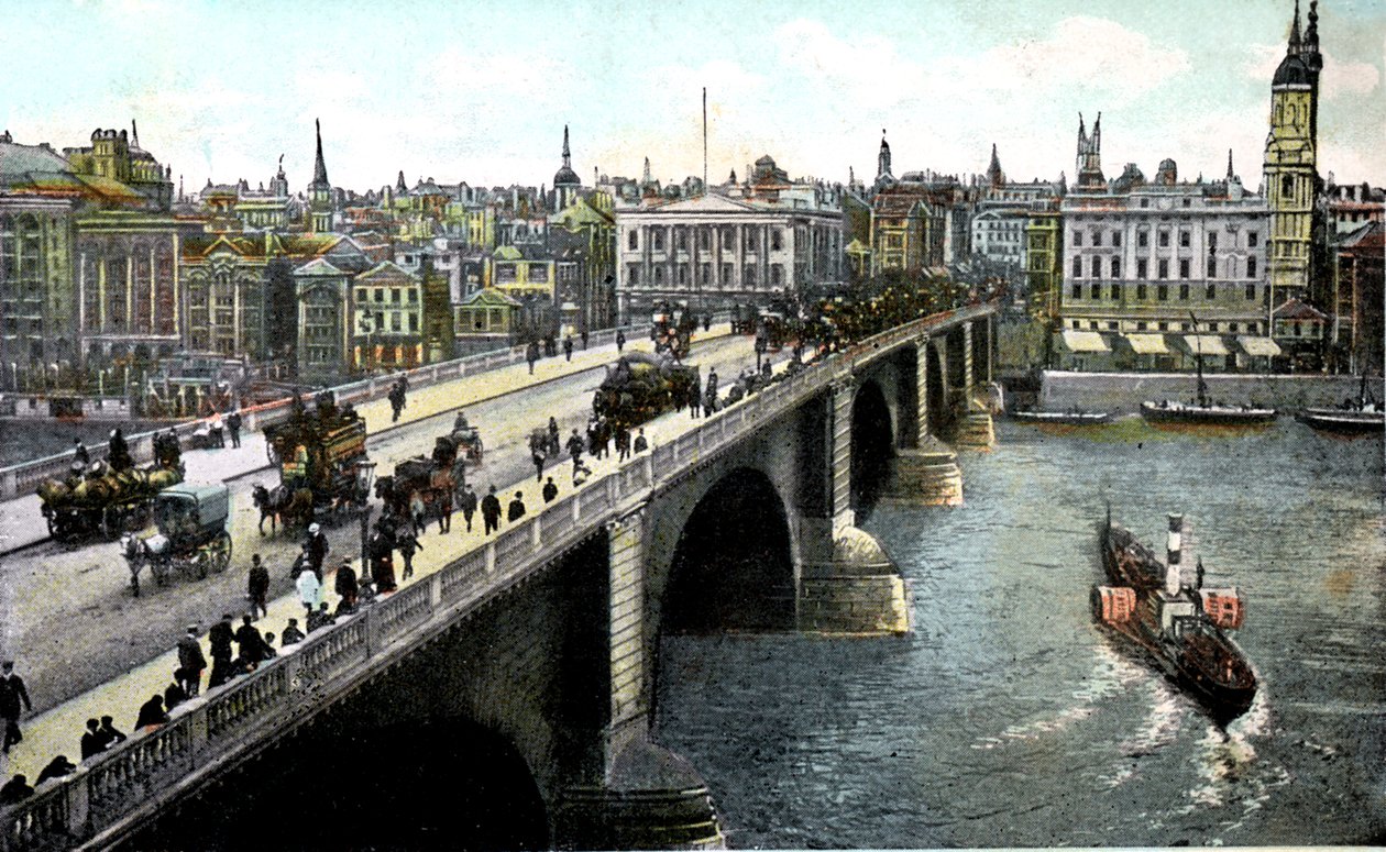 Ponte de Londres após o alargamento de 1904, Londres, século XX de Unbekannt
