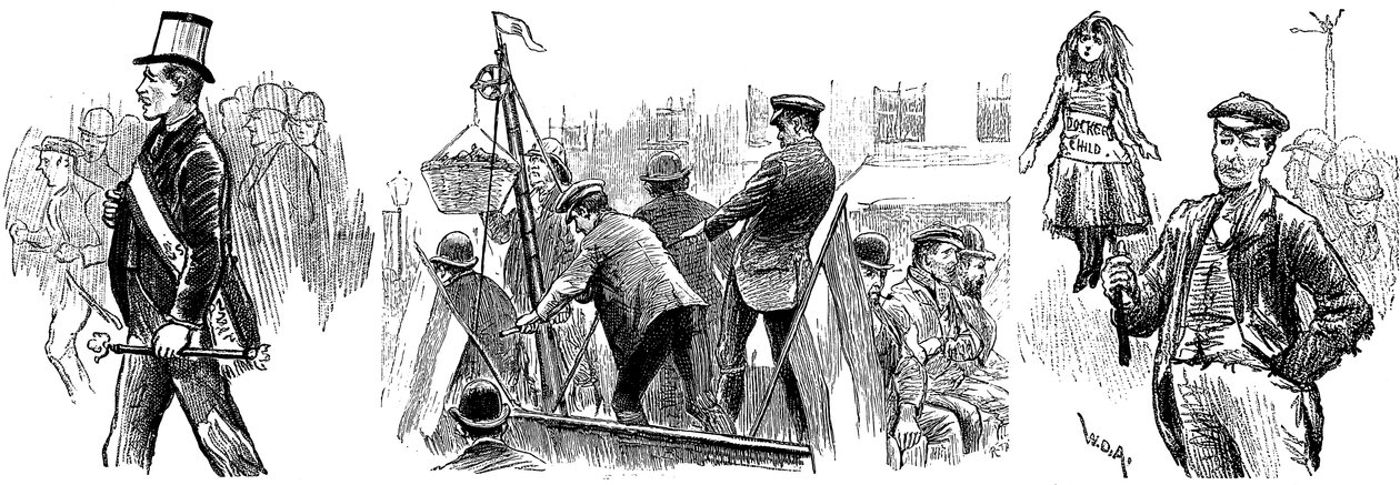 London Dockers Strike, setembro de 1889 de Unbekannt