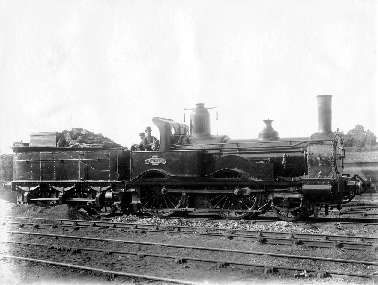London & South Western Railway LSWR Locomotiva nº 5, Ganimedes e concurso, c1873 de Unbekannt