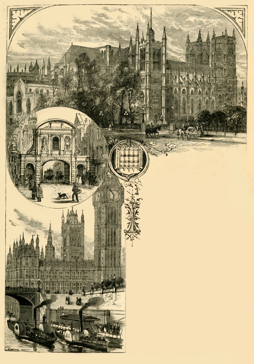 Londres. Westminster e os subúrbios ocidentais, 1881. de Unbekannt