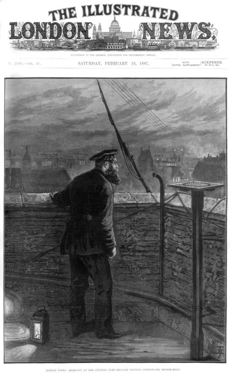 Incêndios em Londres, 1887 de Unbekannt