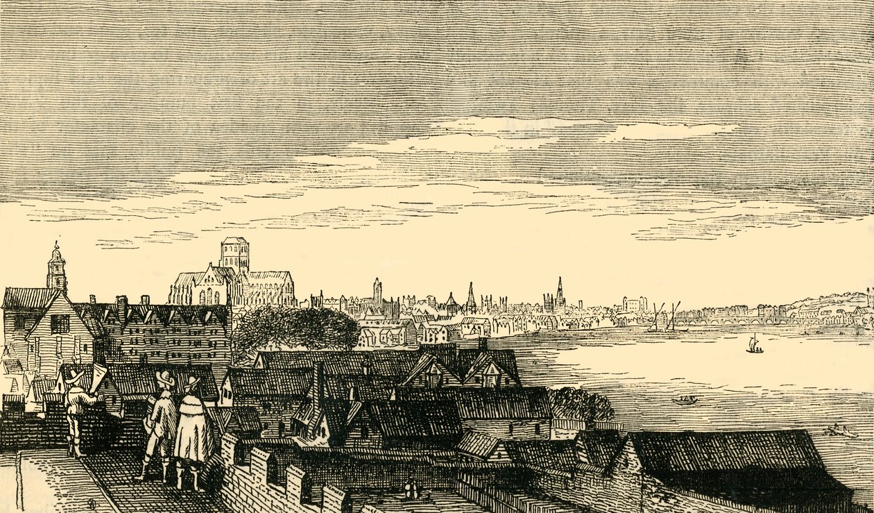 Londres, do alto da Arundel House, século XVII, 1881. de Unbekannt