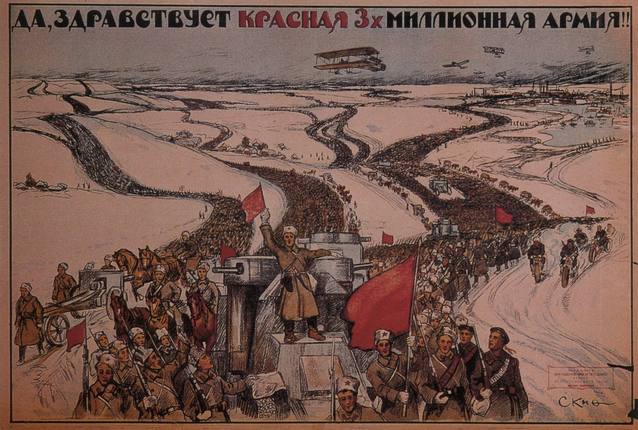 Viva o exército vermelho de três milhões de homens !, 1919 de Unbekannt
