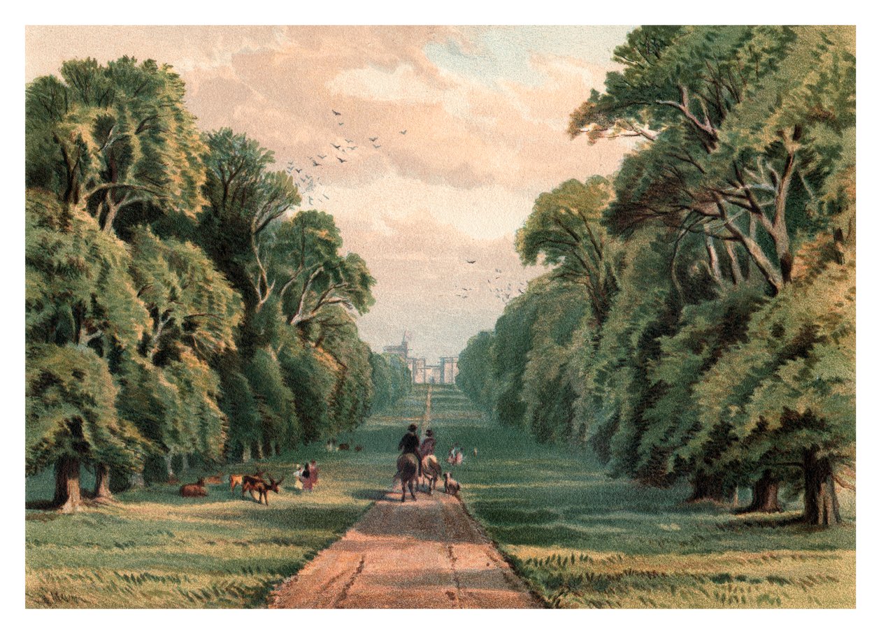 Caminhada longa, Windsor Park, 1880 de Unbekannt