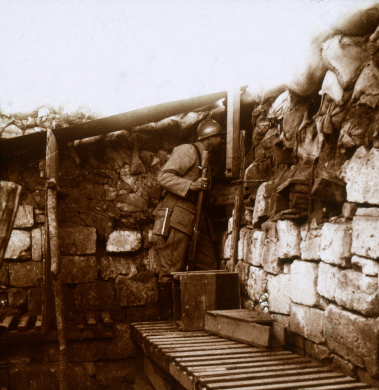 Look-out, Champagne, França, c1914-c1918 de Unbekannt