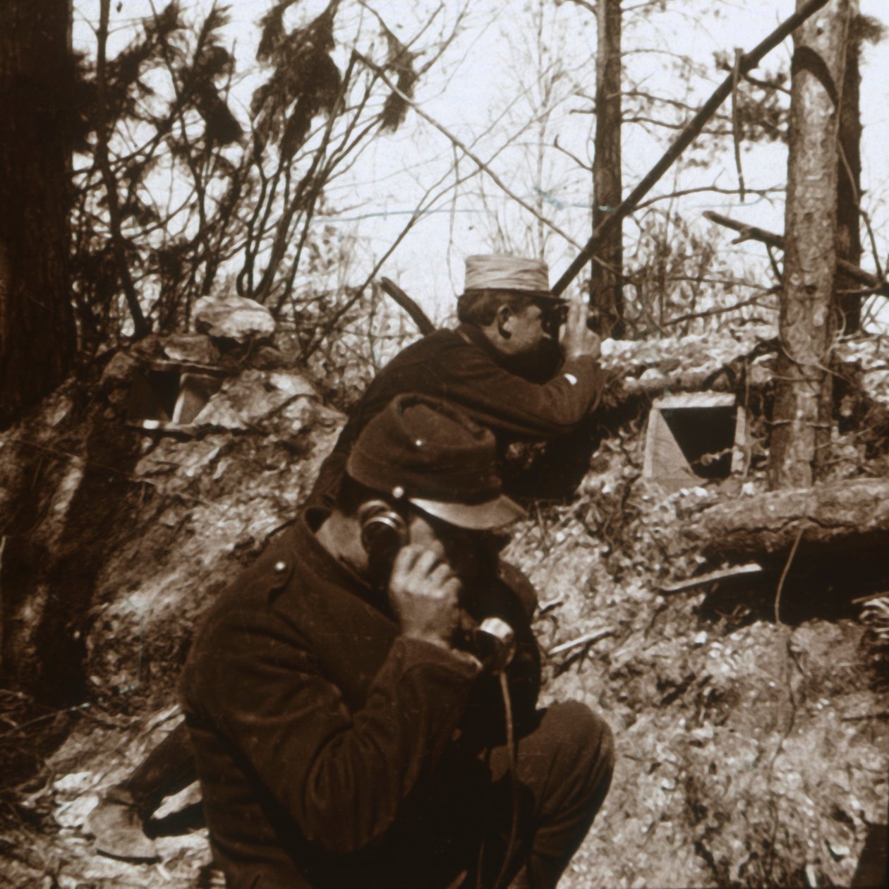 Posto de observação, Bois-le-Prêtre, norte da França, c1914-c1915 de Unbekannt