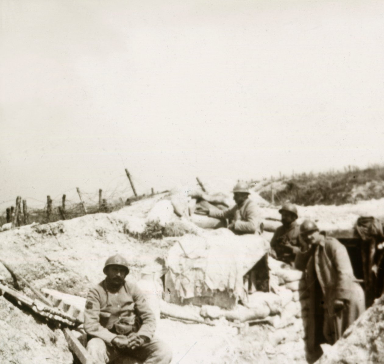 Posto de observação, Massiges, norte da França, c1914-c1918. de Unbekannt