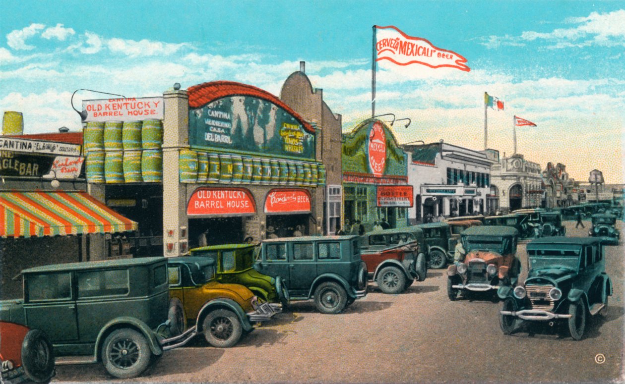 Olhando para o norte na Main Street, c1939 de Unbekannt