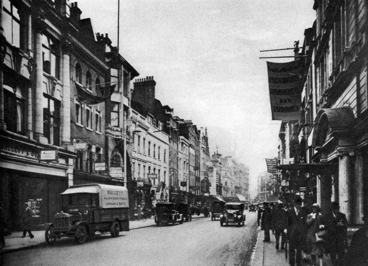 Olhando para o sul em New Bond Street, Londres, 1926-1927 de Unbekannt