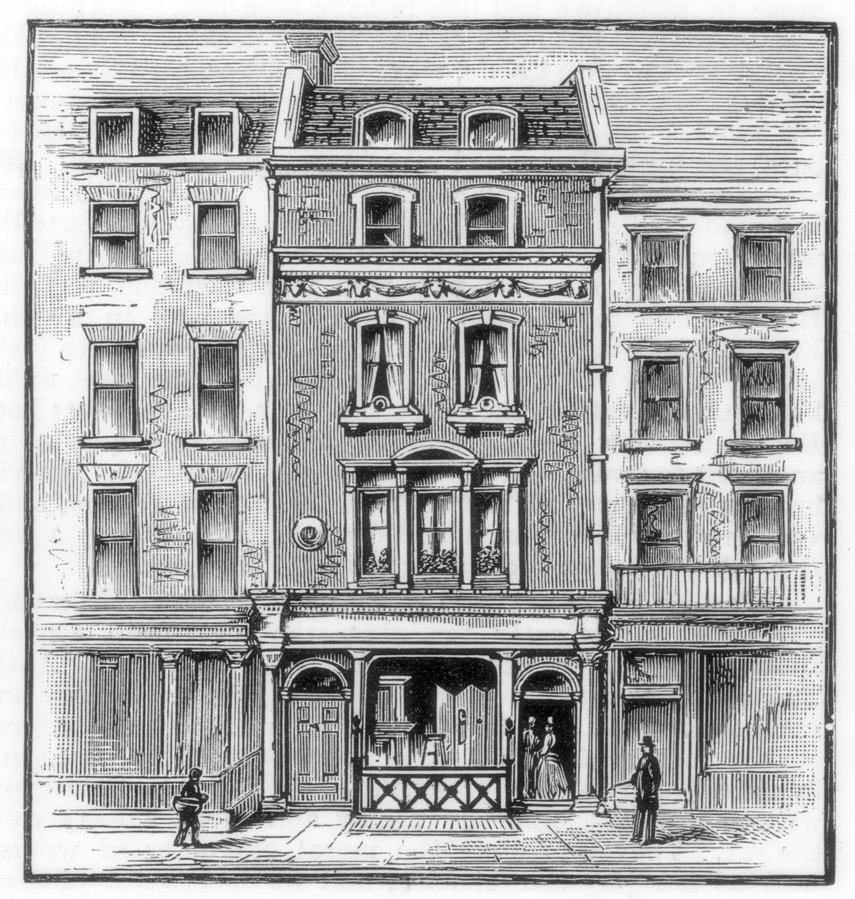 Local de nascimento de Lord Byrons, Holles Street, Cavendish Square, Londres, 1888 de Unbekannt
