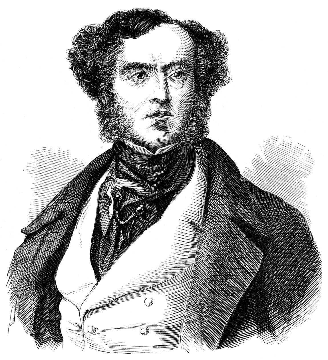 Lord George Bentinck, 1802-1848, século XIX de Unbekannt