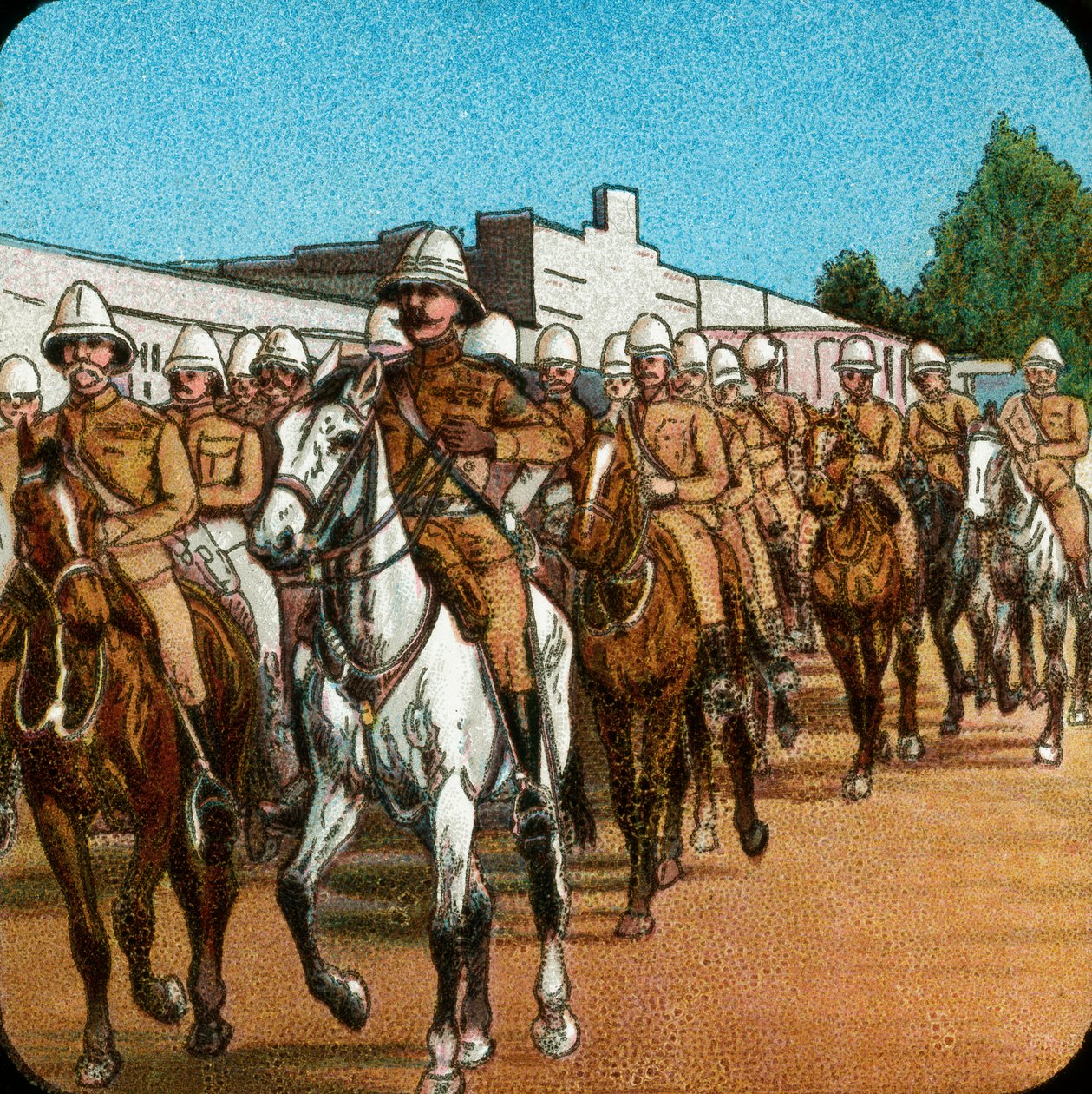 Lord Roberts entrando em Pretória, Guerra dos Bôeres, África do Sul, 1900 1925 de Unbekannt