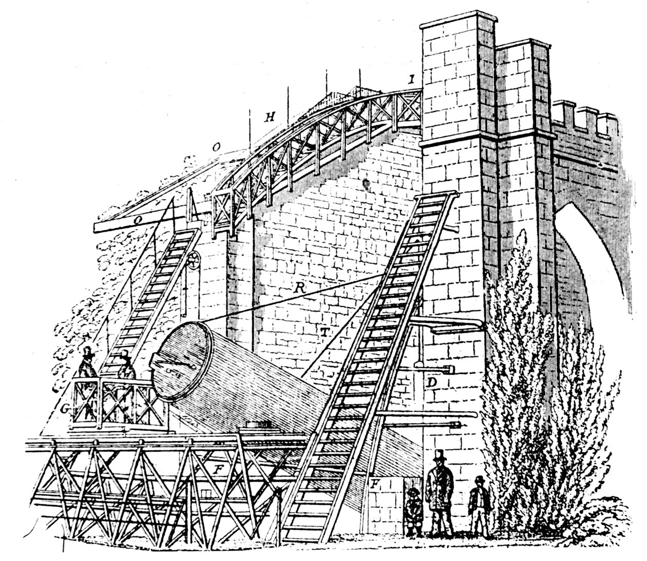 Lord Rosses 72 in1.8m refletindo telescópio, 1849 de Unbekannt