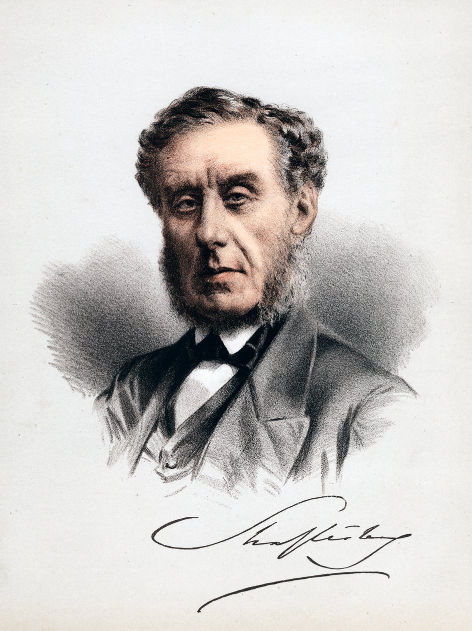 Lord Shaftesbury, estadista inglês, filósofo moral, filantropo e reformador de fábricas, c1880 de Unbekannt