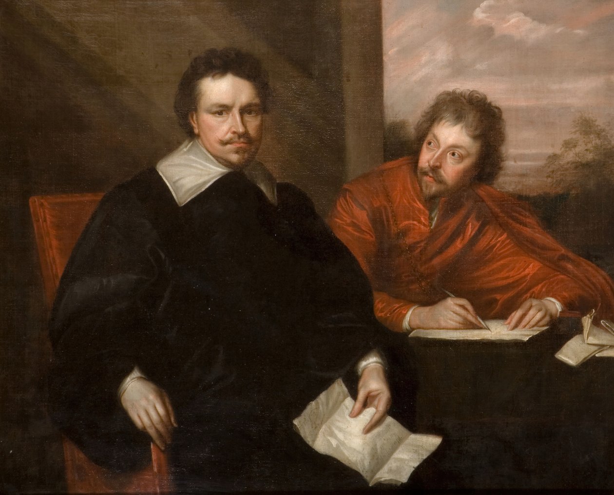 Lord Strafford e seu secretário Sir P Mainwaring, 1800. de Unbekannt