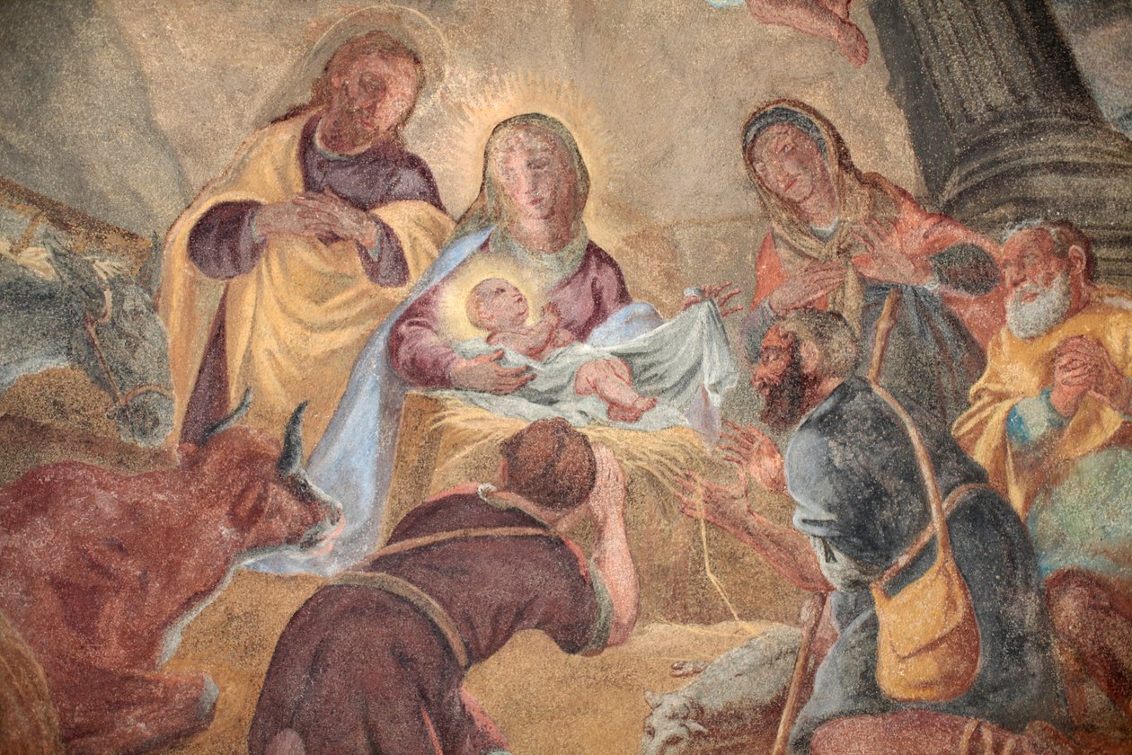 Igreja do Loreto; Natividade pintando Praga República Checa de Unbekannt