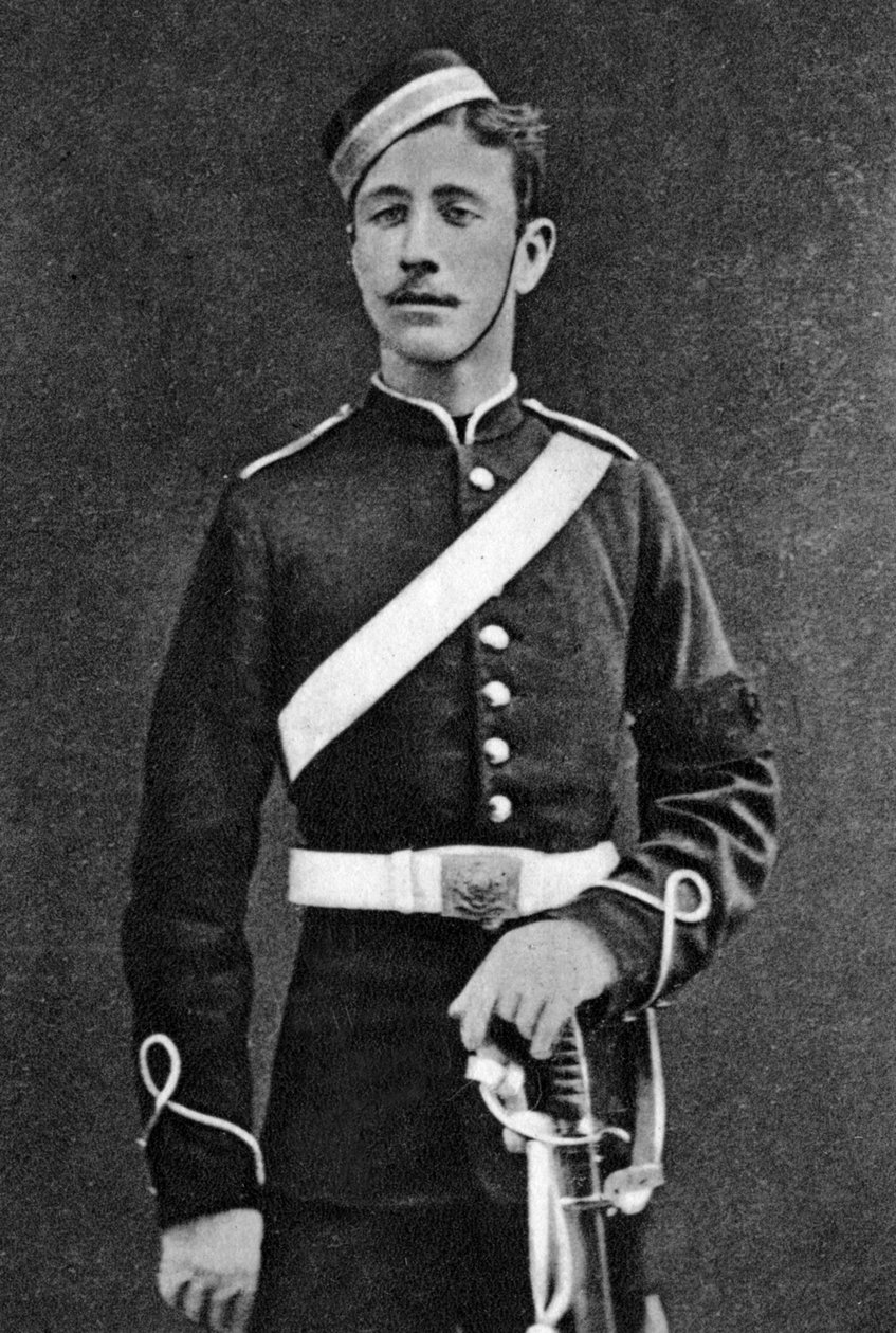 Louis Napoleon, príncipe imperial francês, em uniforme britânico, 1871-1879 de Unbekannt