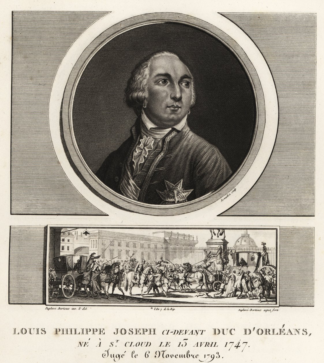 Louis Philippe II, Duque de Orleans (1747-1789), duque francês guilhotinado durante o Reinado do Terror de Unbekannt