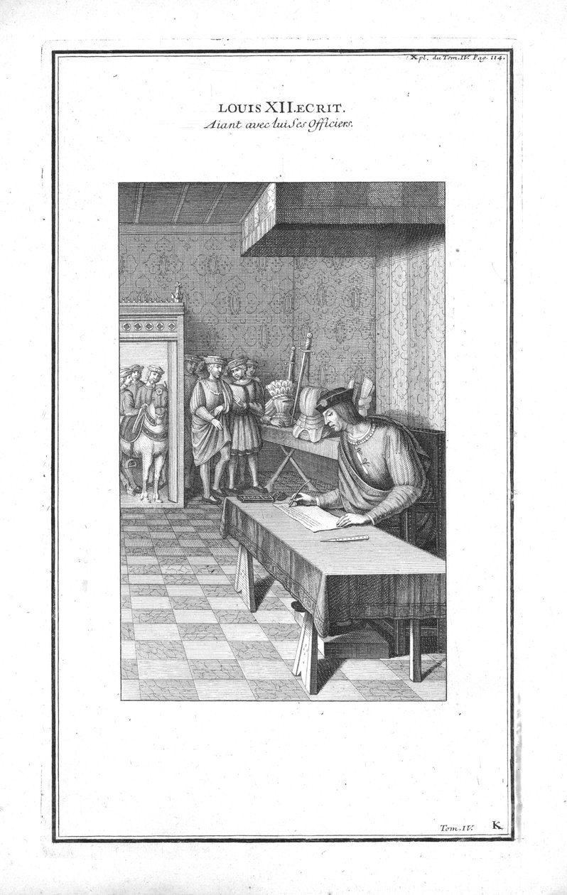 Escrita de Luís XII, c1760. de Unbekannt