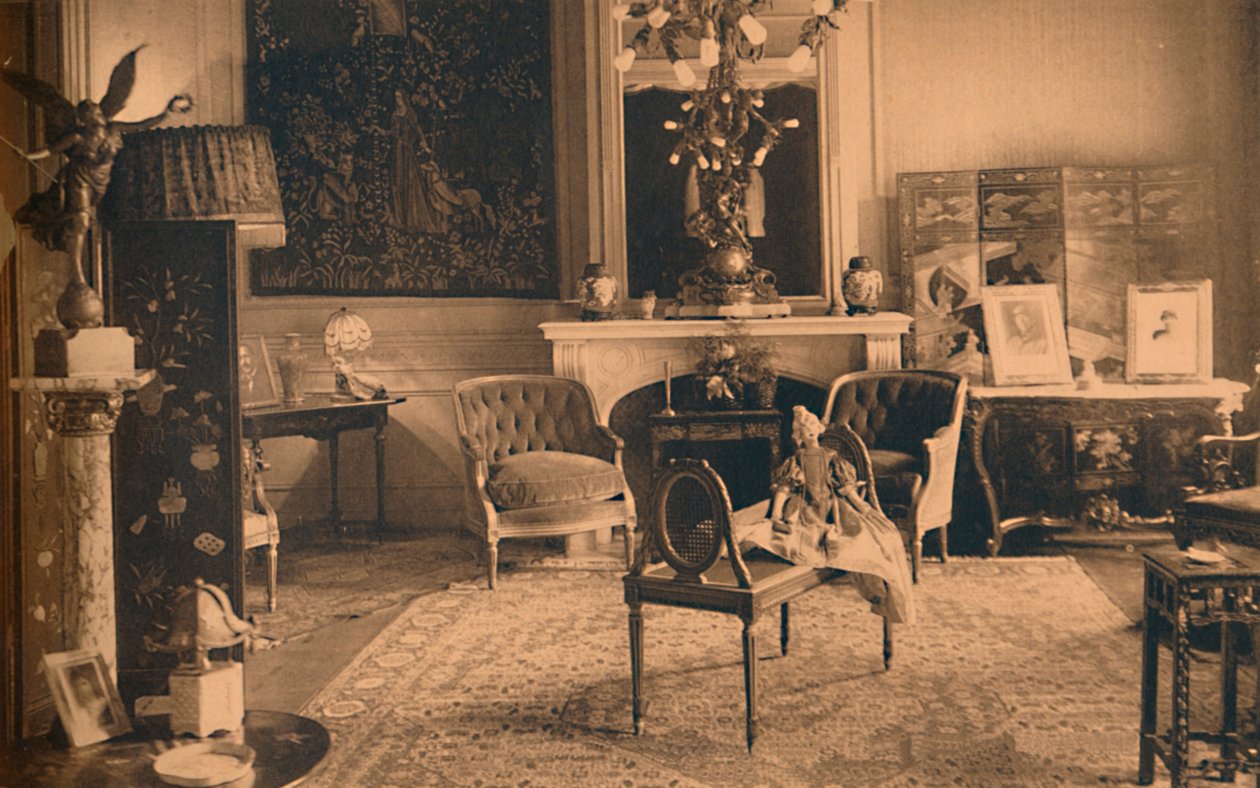 Sala Louis XVI na Embaixada Cubana em Bruxelas, Bélgica, 1927. de Unbekannt