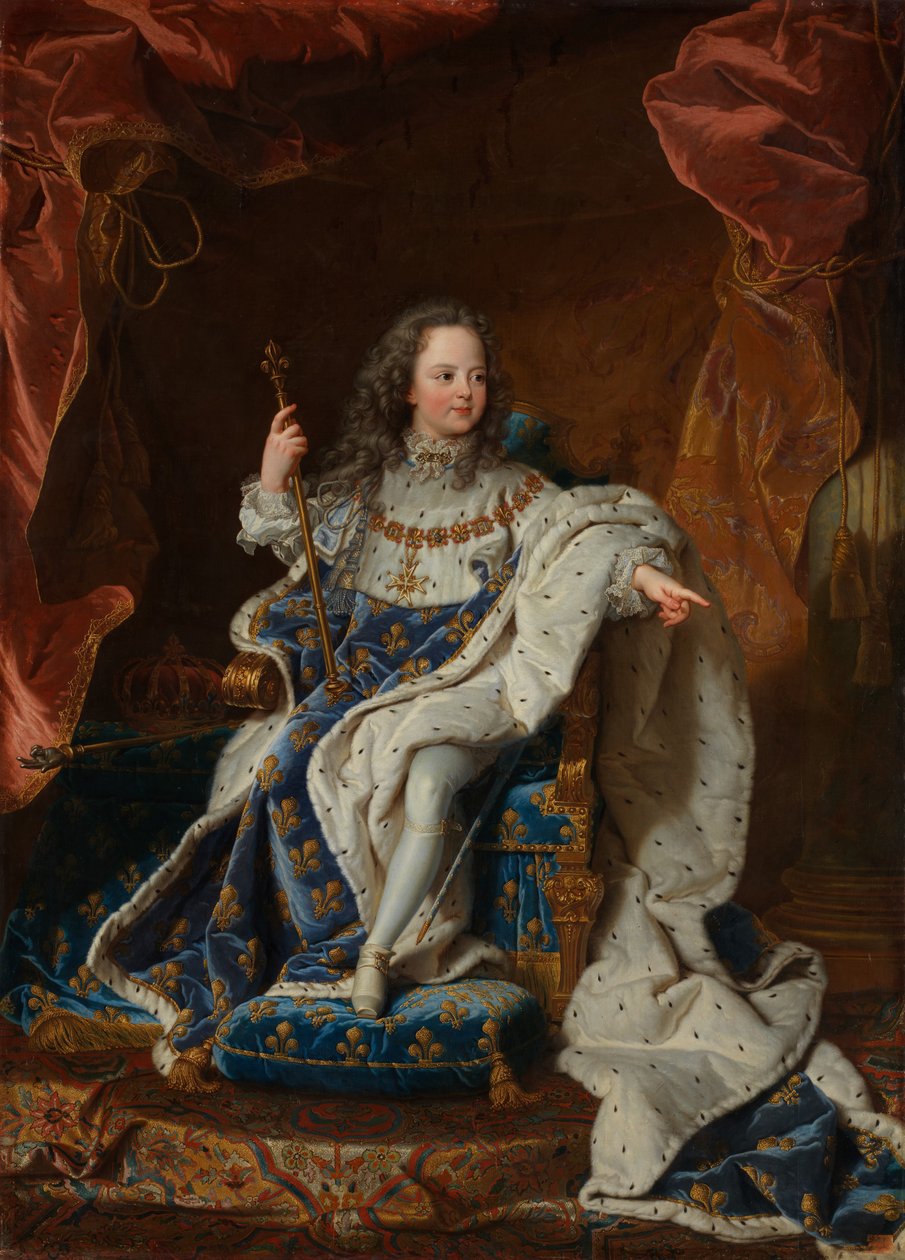 Louis XV 1710-1774 em criança, ca. 1716-24. de Unbekannt