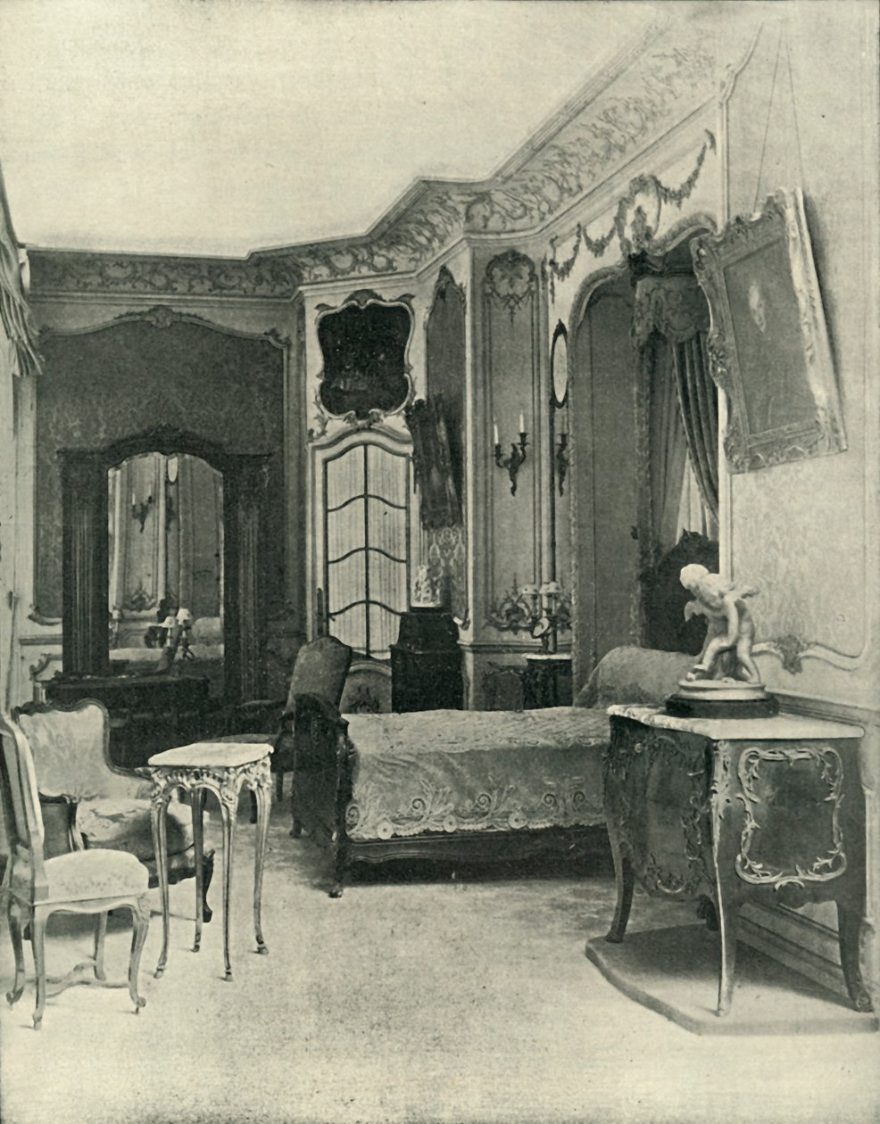 Quarto de Luís XV, realizado por Maison Soubrier, 1903. de Unbekannt