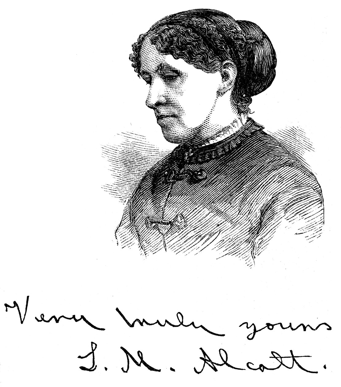 Louisa May Alcott 1832-1888, escritor americano, 1875 de Unbekannt