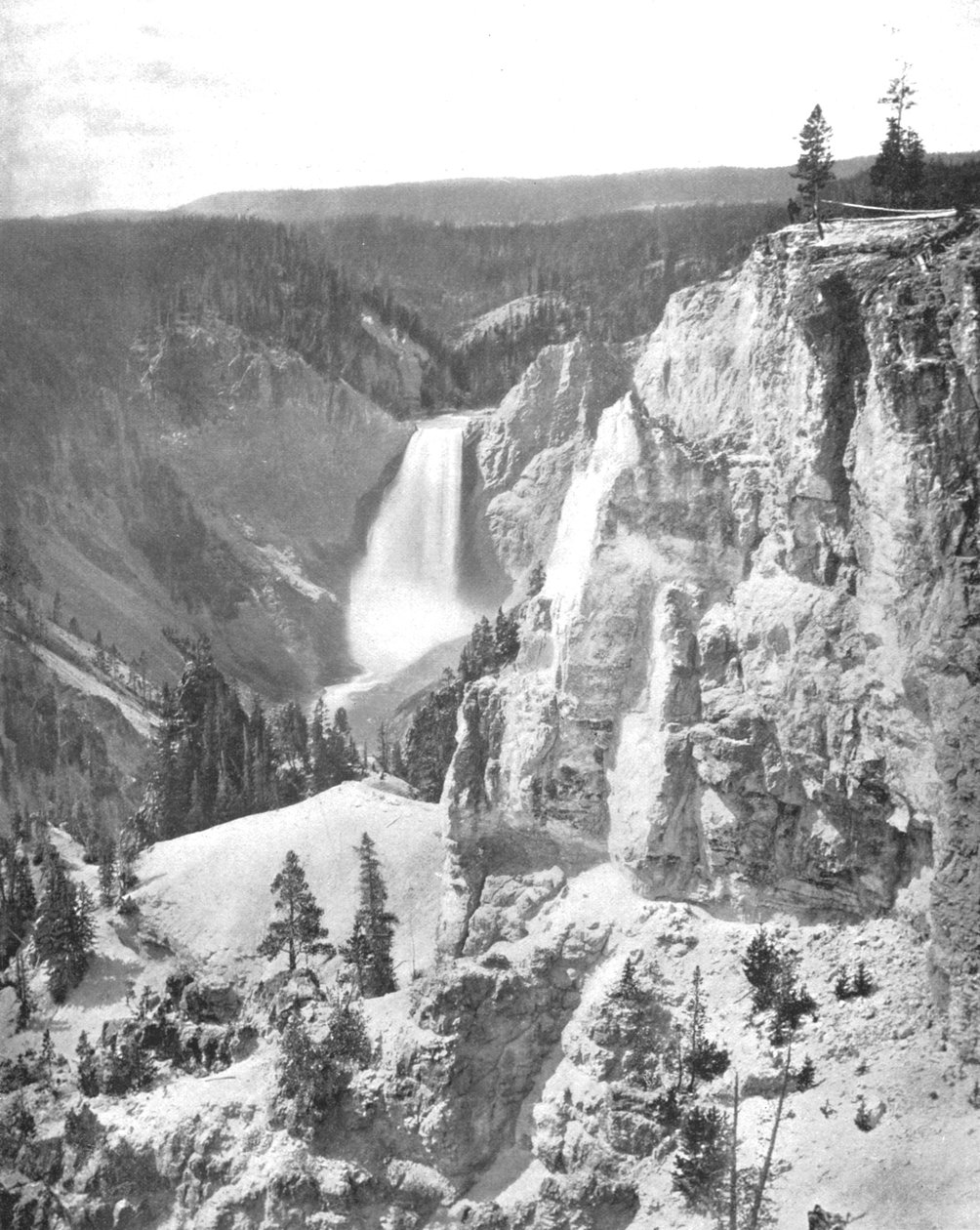 Quedas mais baixas do Yellowstone, Wyoming, EUA, c1900. de Unbekannt