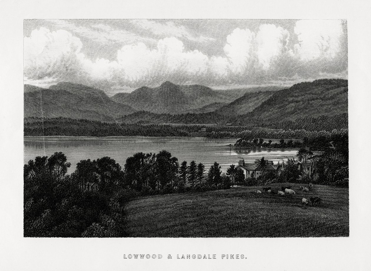 Piques de Lowwood e Langdale, Lake District, Cumbria, 1896 de Unbekannt