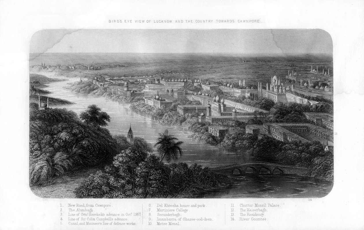 Lucknow, Uttar Pradesh, Índia, século XIX de Unbekannt