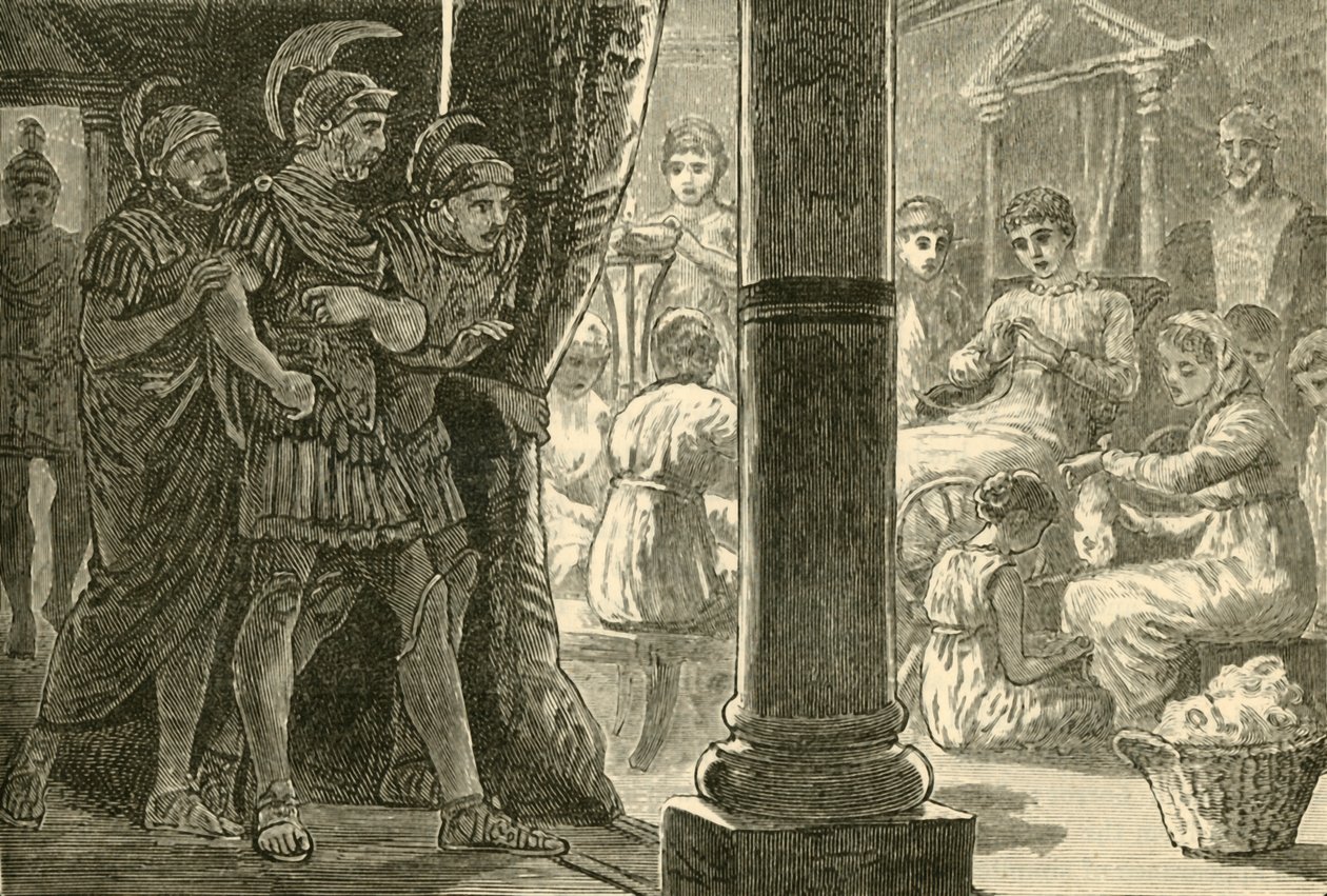 Lucretia Entre Suas Donzelas, 1890. de Unbekannt