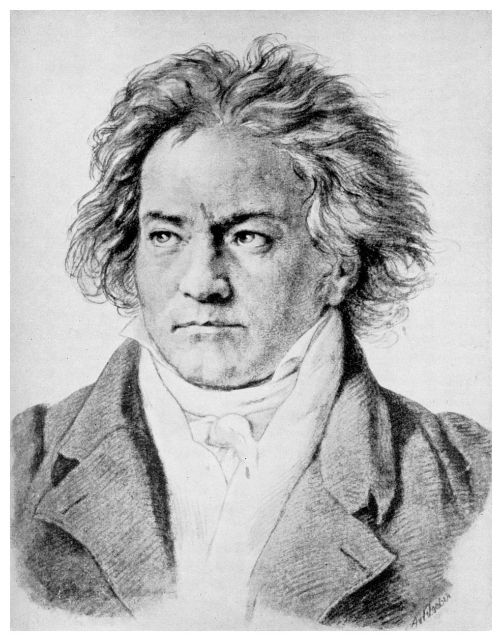 Ludwig von Beethoven, compositor alemão, c1818-1822 1956 de Unbekannt
