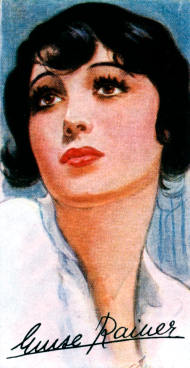 Luise Rainer, 1910-, duas vezes atriz de cinema ganhadora do Oscar, século 20 de Unbekannt