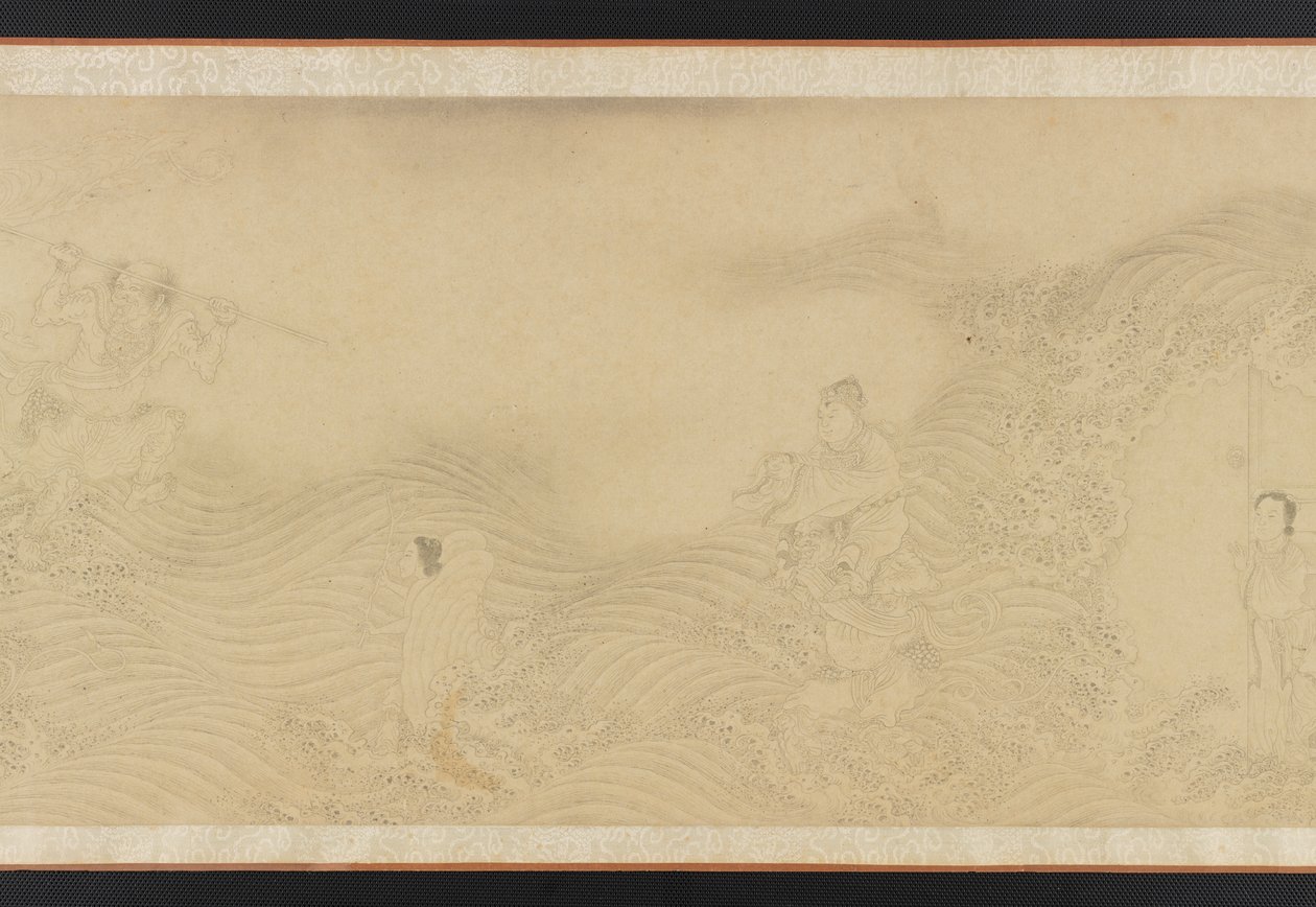Luohans Atravessando Terra e Mar, dinastia Ming ou Qing, século XVII. de Unbekannt