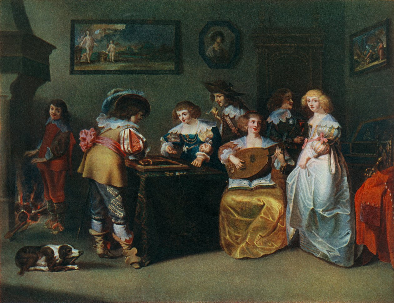 Alaúde, pintor desconhecido do século XVII, 1948 de Unbekannt