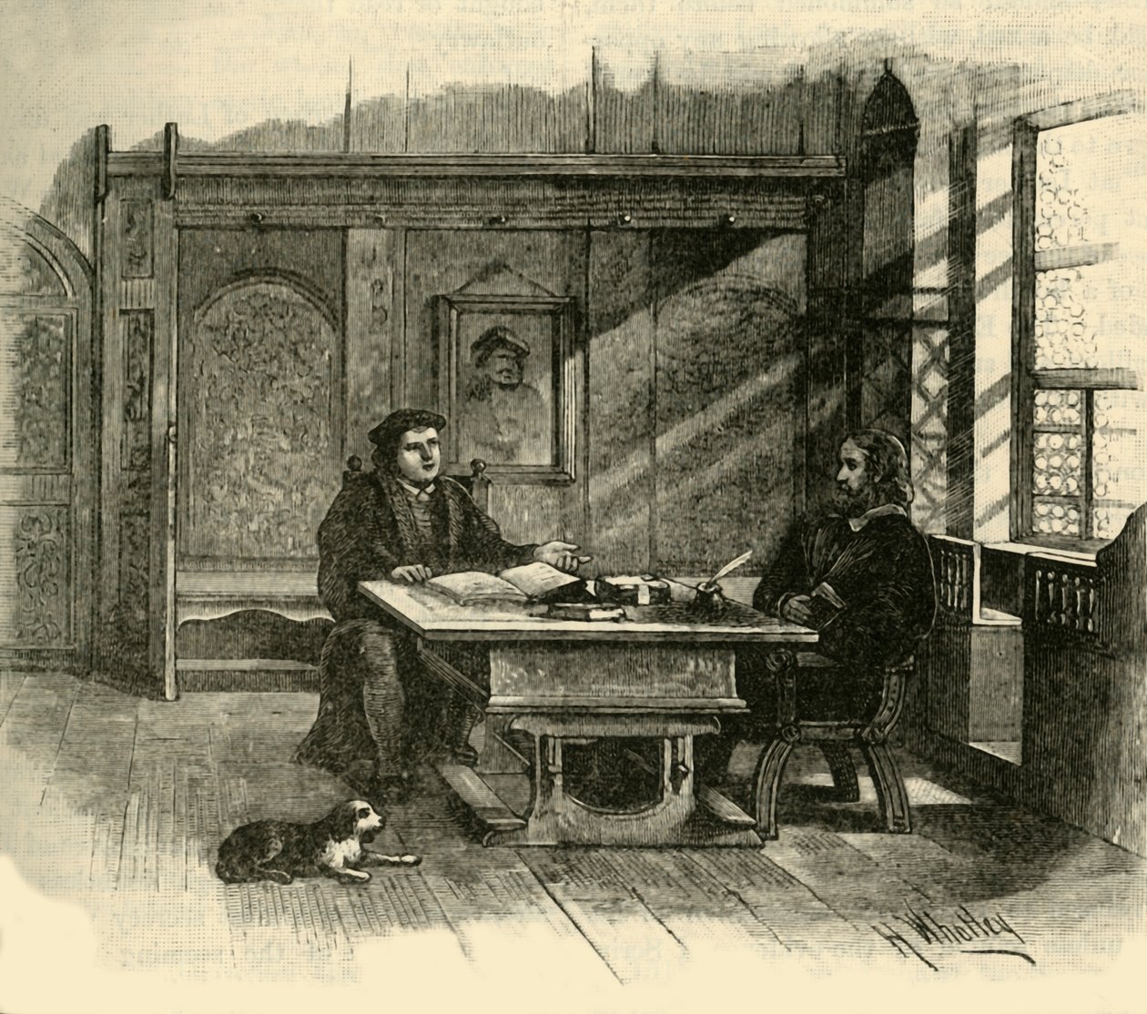 Luther e Melanchthon, c1500-1520, 1890. de Unbekannt