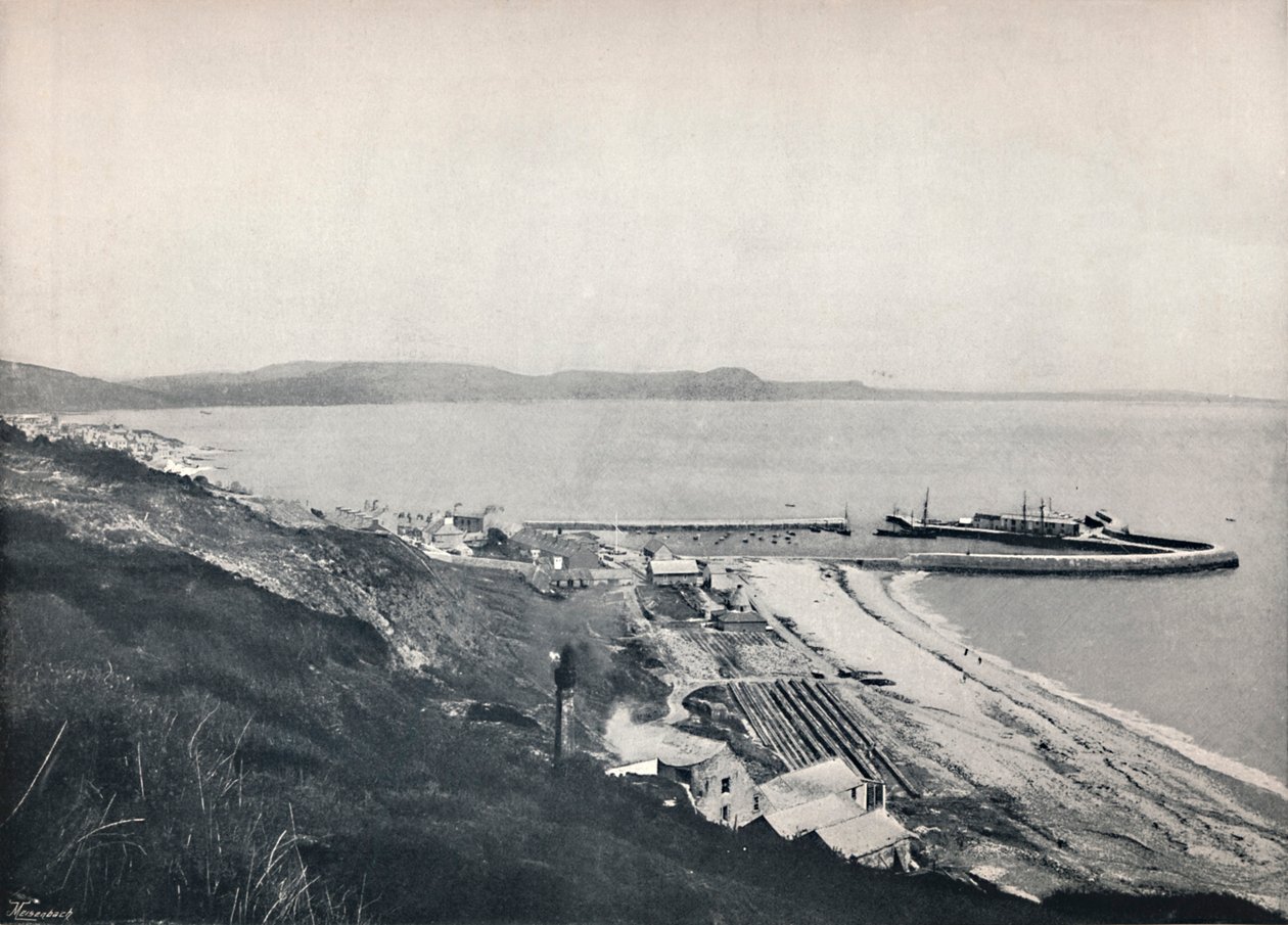 Lyme Regis - o porto, 1895 de Unbekannt
