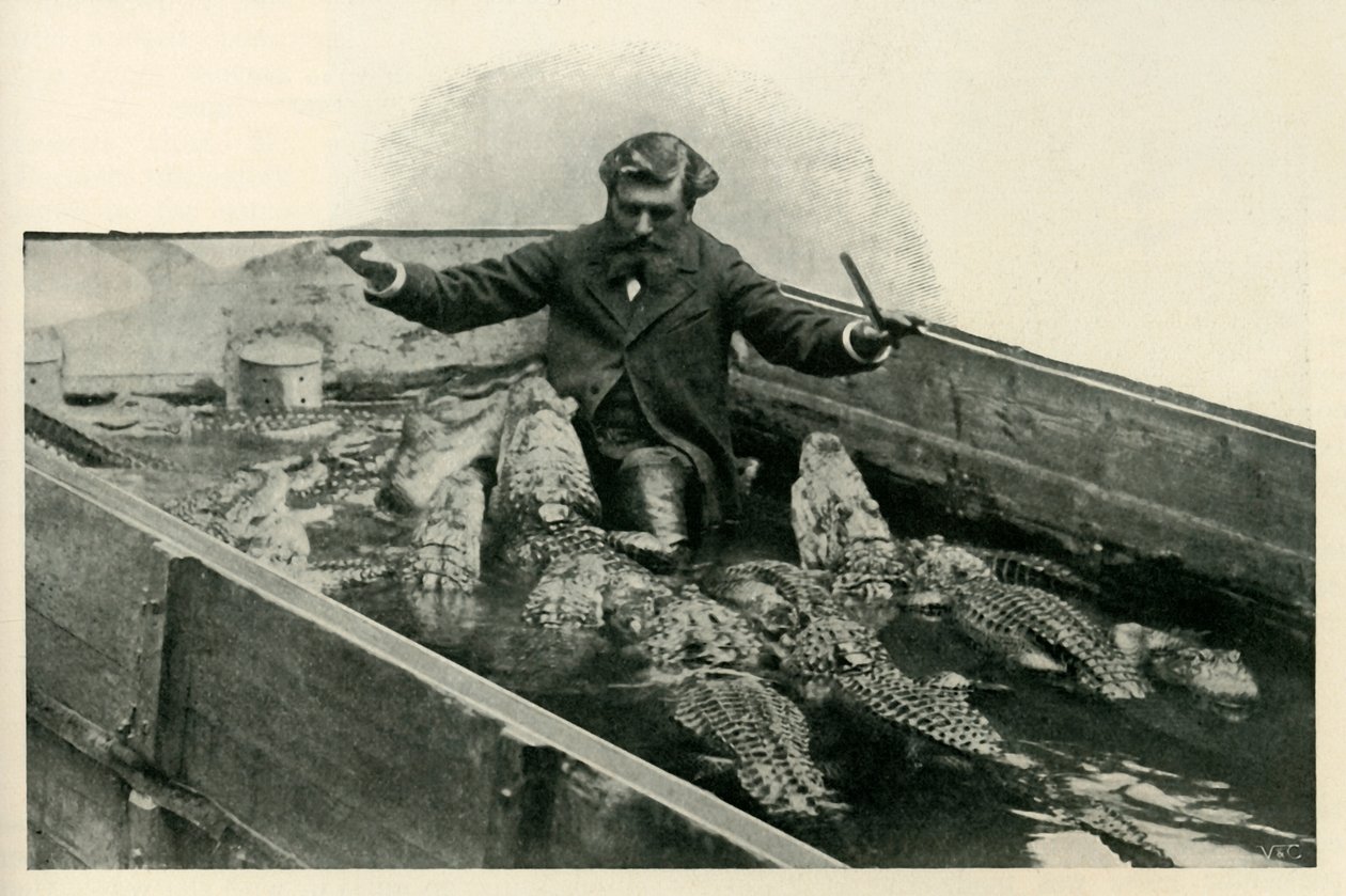 M. Pernelet e seus animais de estimação, 1902. de Unbekannt