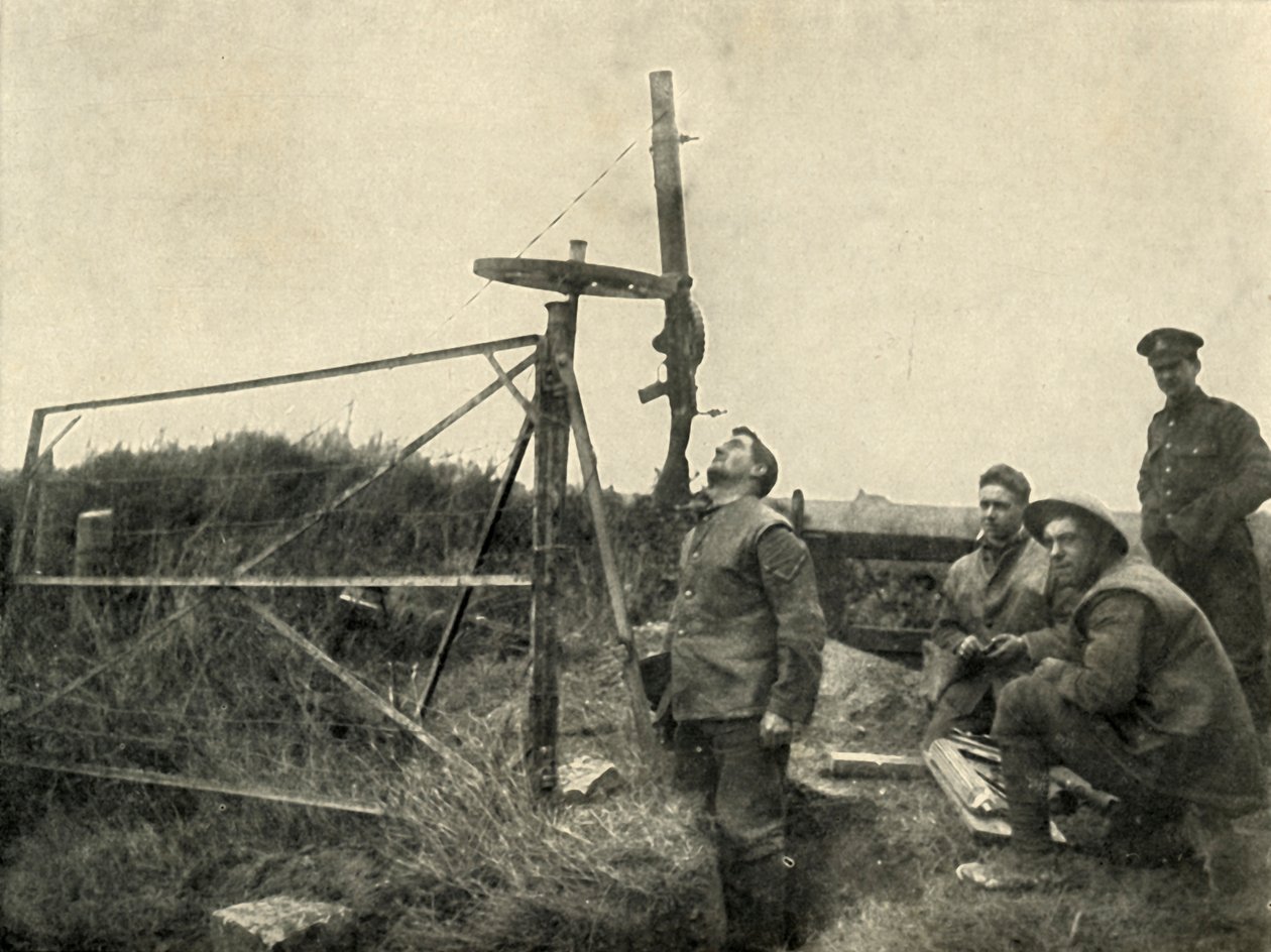 Metralhadora montada na roda ..., 1919. de Unbekannt
