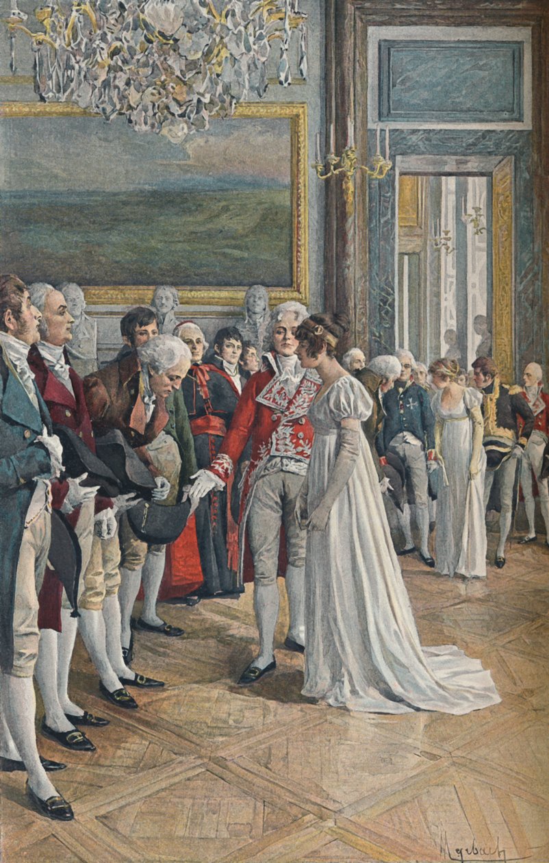 Madame Bonaparte recebe embaixadores nas Tulherias, 1896 de Unbekannt