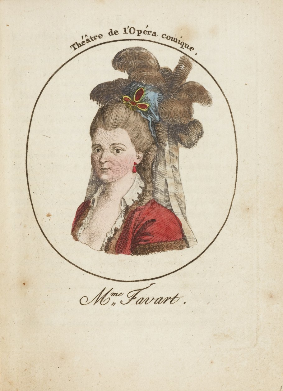 Madame Favart 1727-1772, final do século XVIII. de Unbekannt
