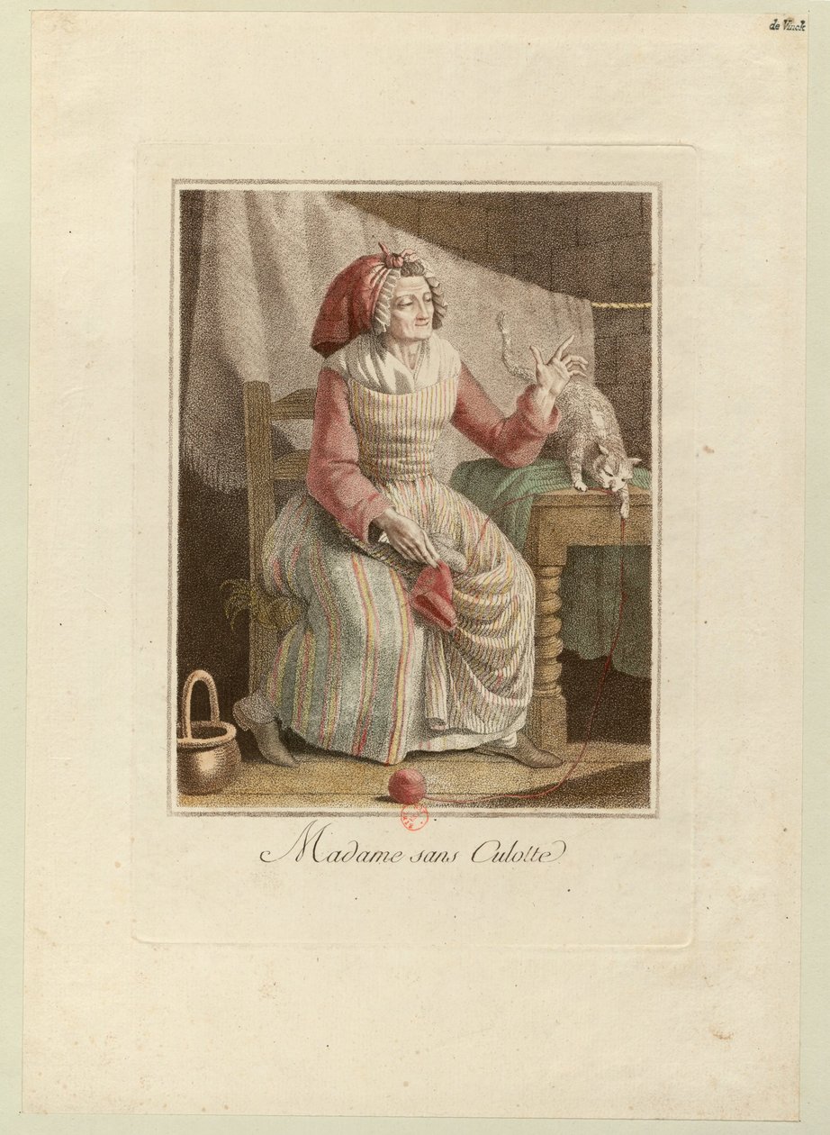 Madame Sans-Culotte, ca 1794. de Unbekannt