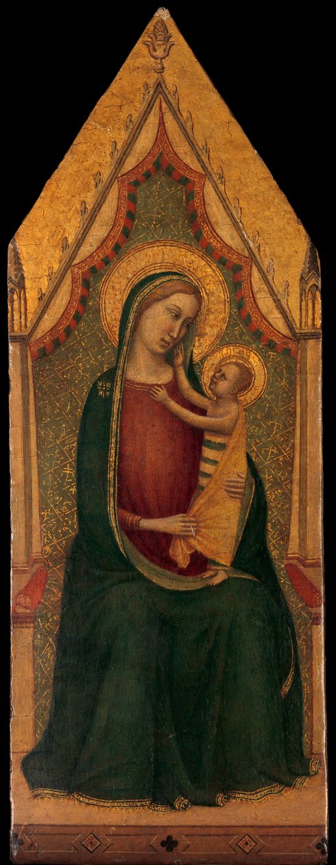 Madonna e criança entronizada, ca. 1335-39. de Unbekannt