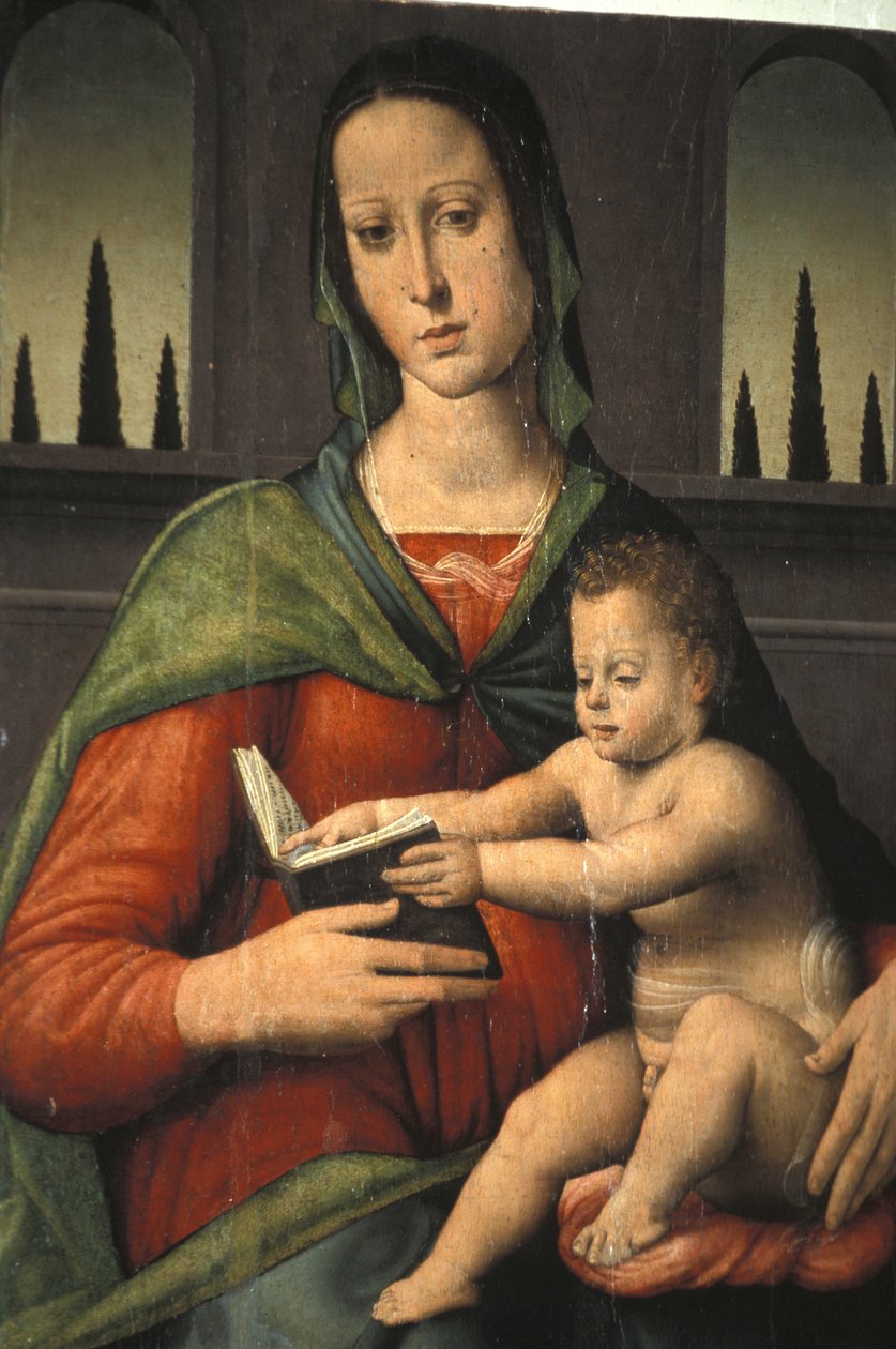 Madonna e criança, século XV, Museu Piersanti, Matelica, Marche, Itália de Unbekannt