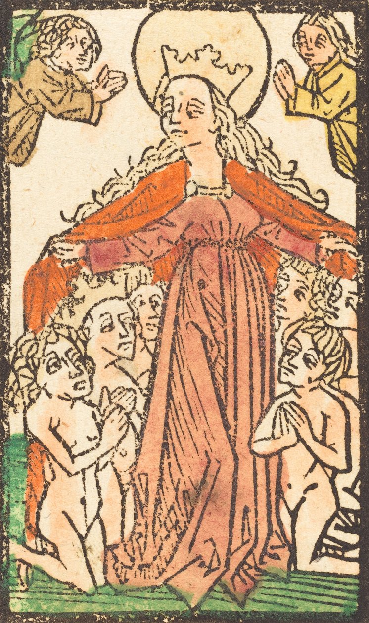Madonna como uma protetora, c. 14701480. de Unbekannt