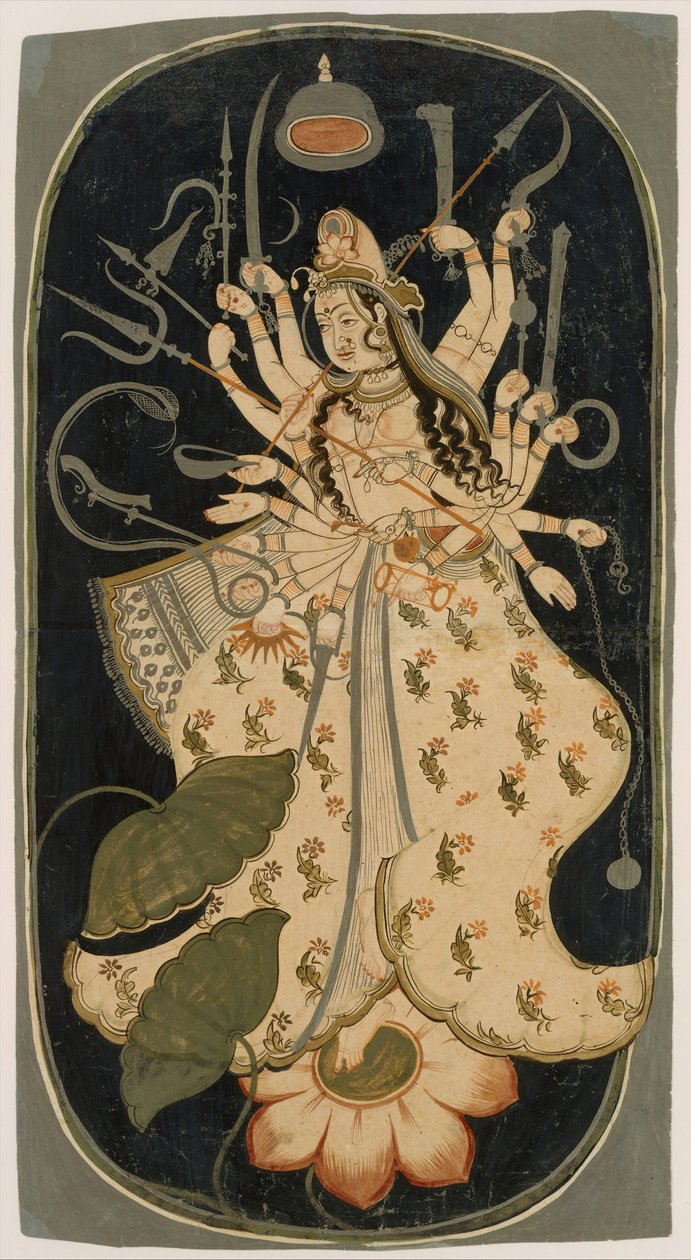 Mahadevi, a Grande Deusa, ca. 1725 de Unbekannt
