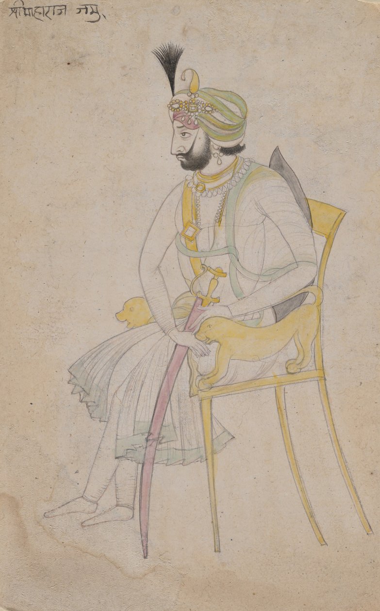 Maharaja Ranbir Singh, ca. 1860-80. de Unbekannt